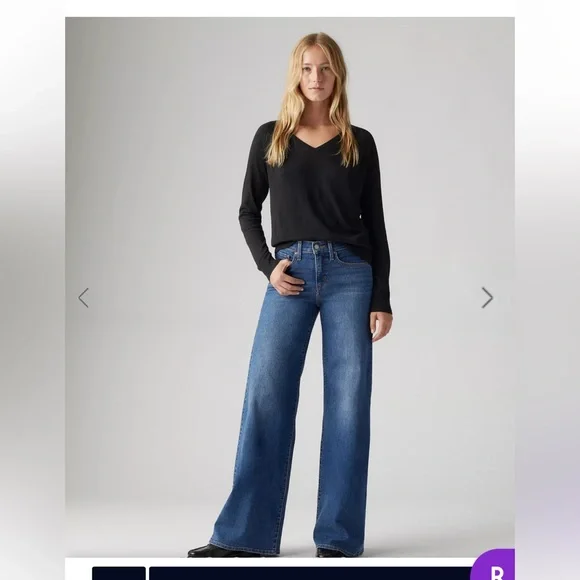 Levi’s Shaping Wide Leg Jeans 26 - Picture 7 of 7